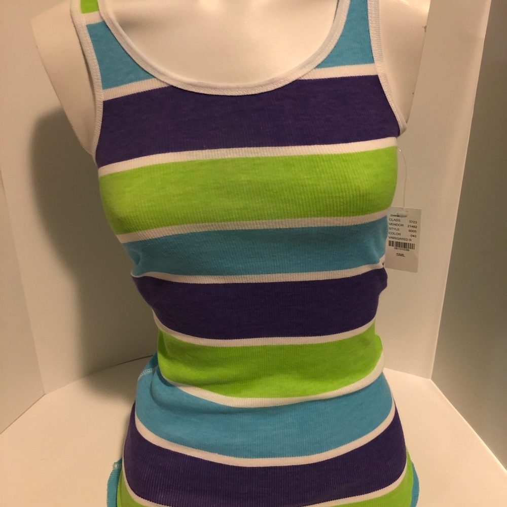 Nollie multi color tank top size small